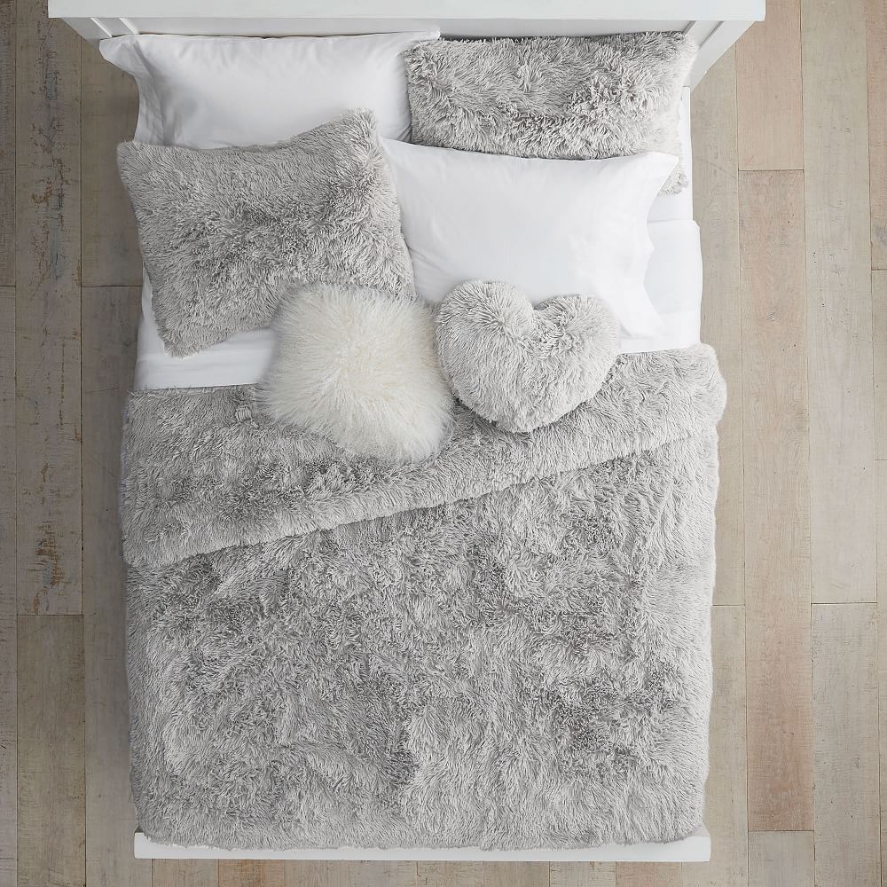 White Fluffy Luxe Duvet - Get The Look