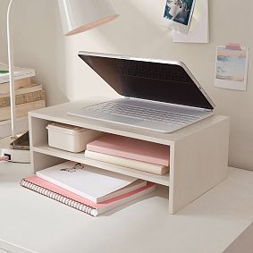 Brushed Fog Desk Riser