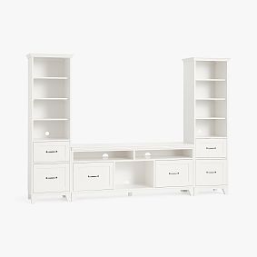 Hampton Media Tower with Drawers (100&quot;)