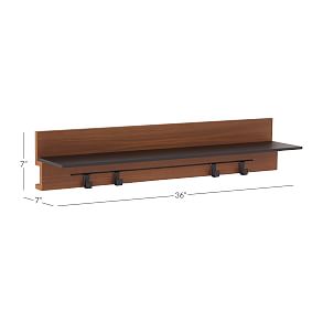 Tate Wall Shelf With Hooks