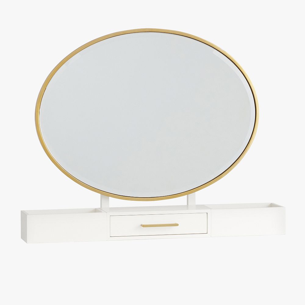 Blaire Single Pedestal Vanity Desk Topper