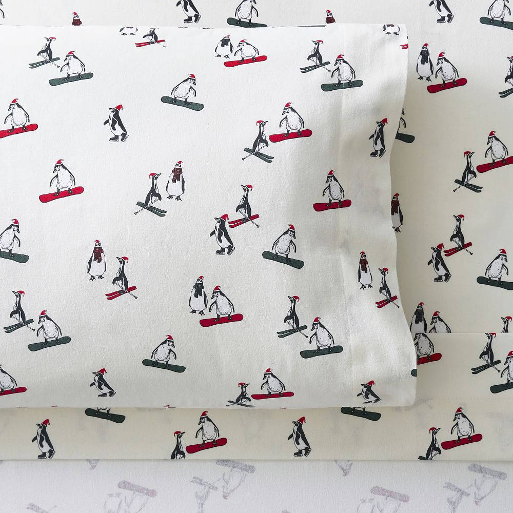 Penguin Organic Flannel Sheet Set