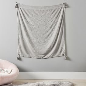 Velvet Burnout Mandala Tapestries