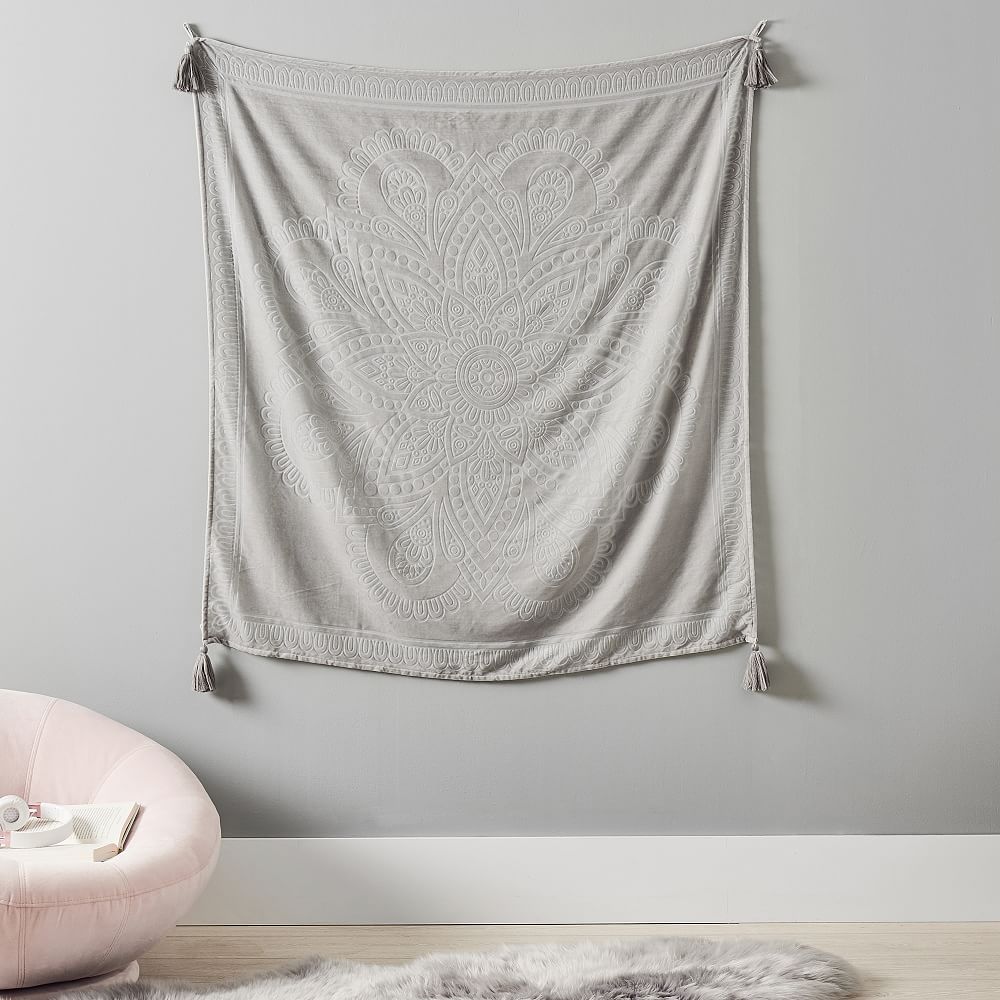 Velvet Burnout Mandala Tapestries