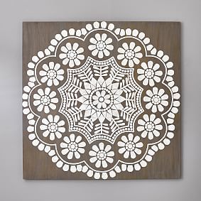 Capiz Mandala Wall Art, 47.25&quot;x47.25&quot;