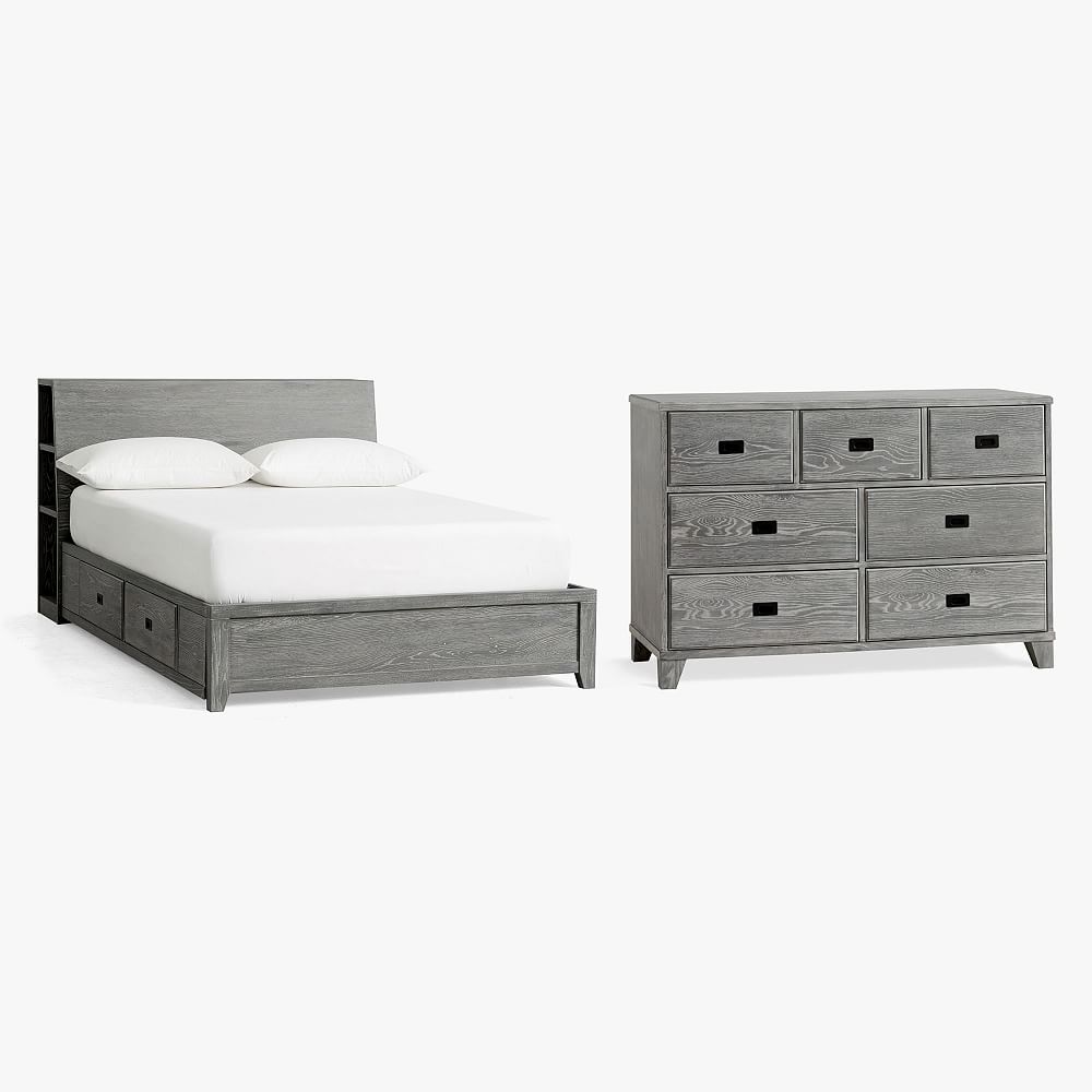 Findley Storage Bed &amp; 7-Drawer Dresser Set