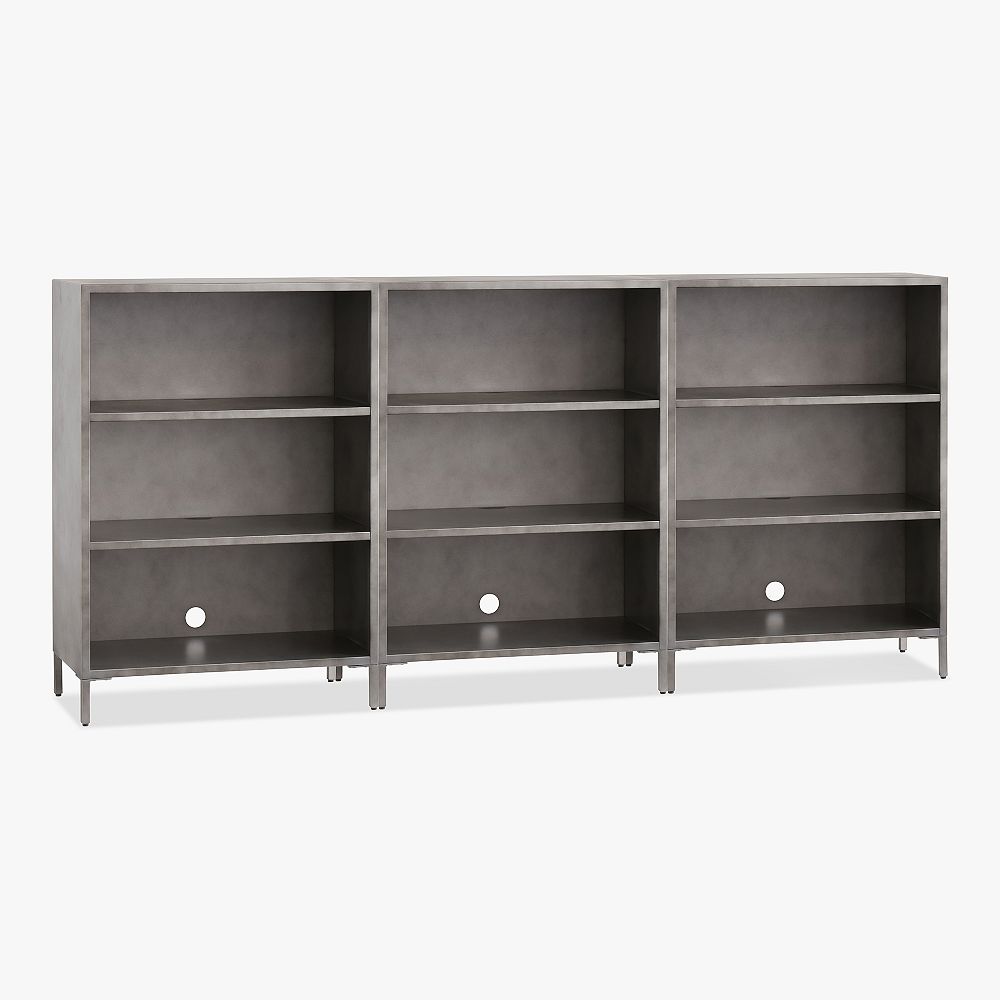 Locker 3-Cubby Bookcase, Set of 3 (90&quot;)