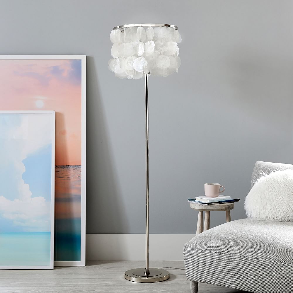 Large Capiz Floor Lamp