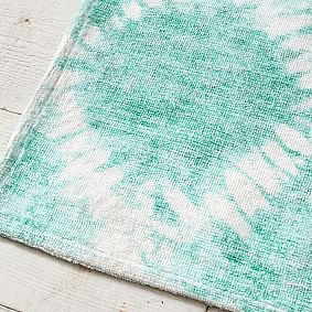 Tie Dye Lattice Washable Rug, 4x6