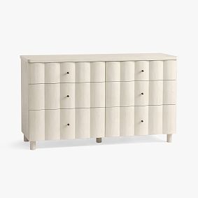 Fluted 6-Drawer Dresser (56w x 19d&quot;)