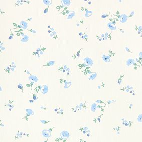 LoveShackFancy Prairie Wildflower Wallpaper - Blue