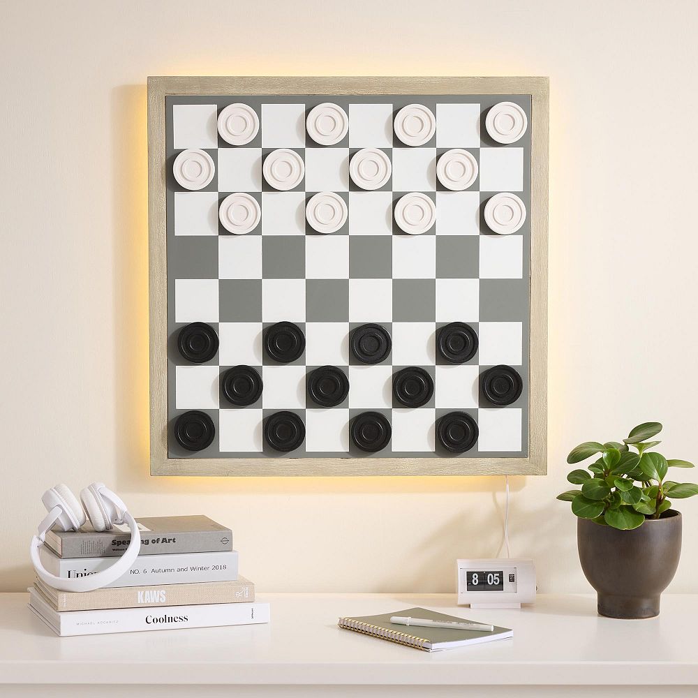 Backlit LED Checkers Game (24&quot;)