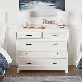 Hampton Daybed with Trundle &amp; 5-Drawer Dresser Set
