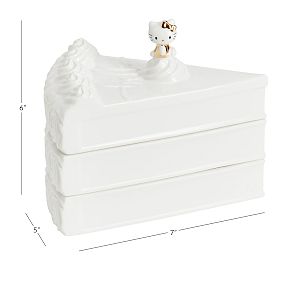 Hello Kitty&#174; Cake Ceramic Tiered Jewelry Box