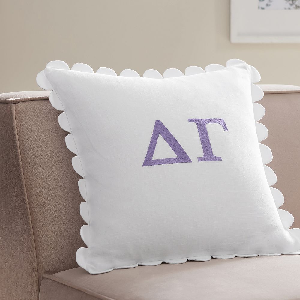 Sorority Scallop Pillow Cover