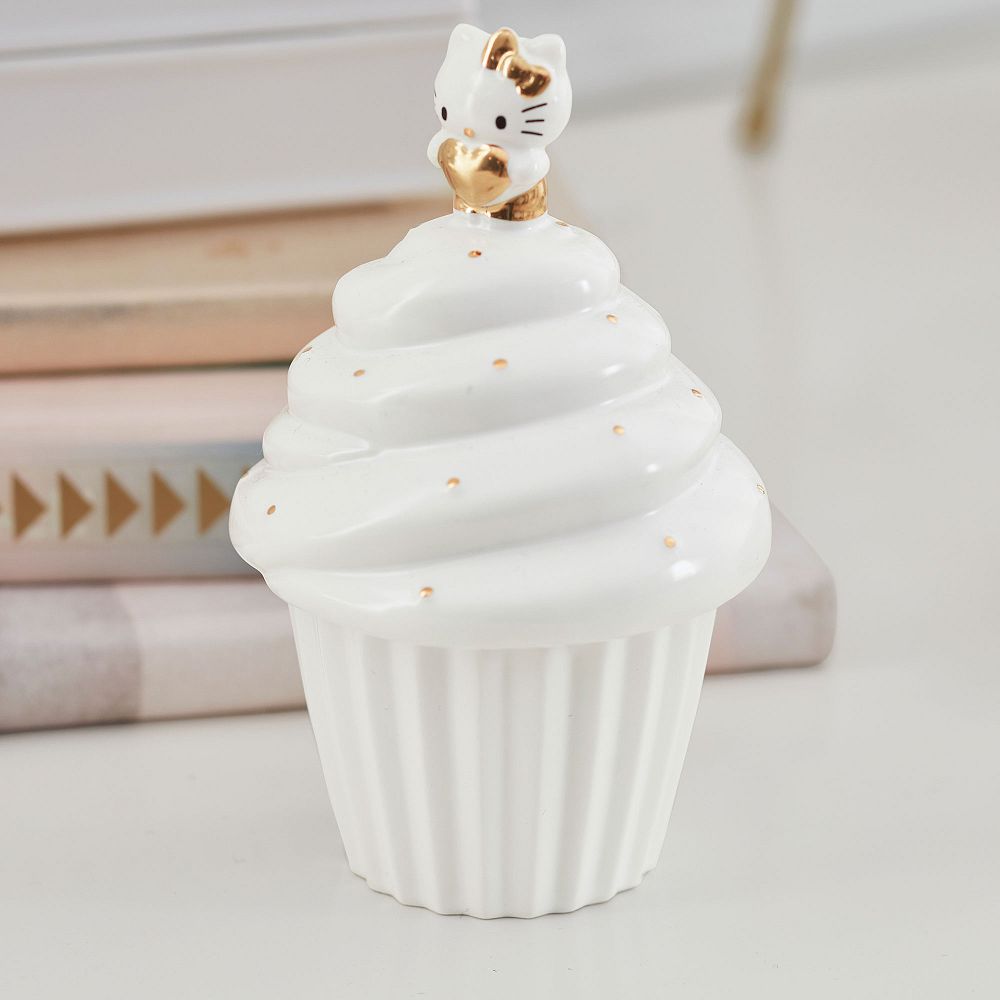 Hello Kitty&#174; Cupcake Ceramic Jewelry Box