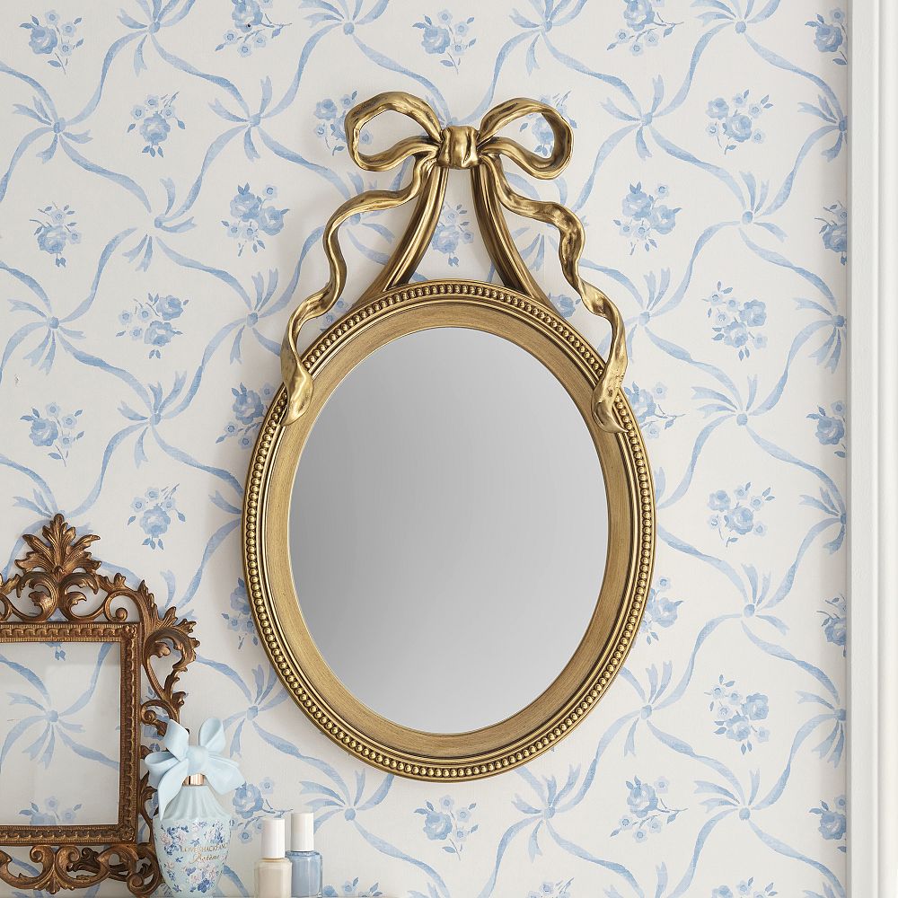 LoveShackFancy No Nails Oval Wall Mirror (21&quot;)