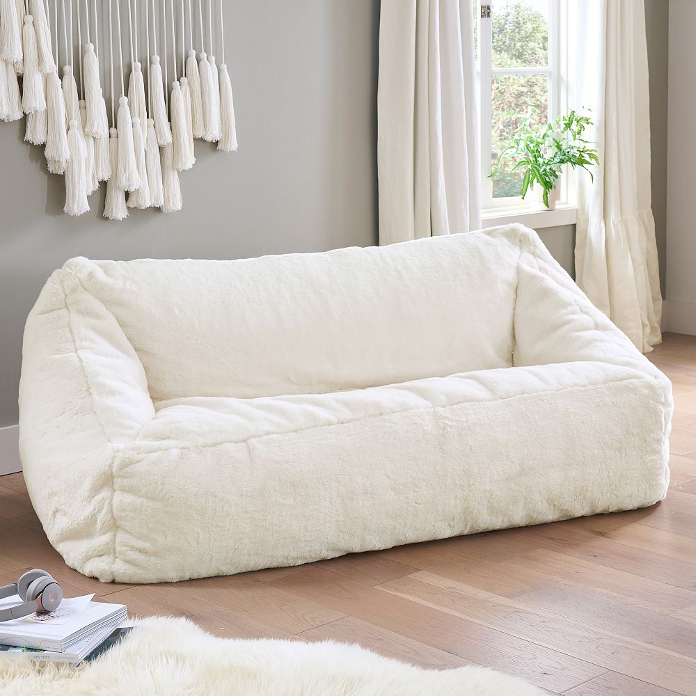 Polar Bear Ivory Double Modern Lounger
