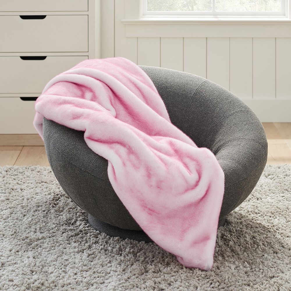 Tipped Faux-Fur Throw