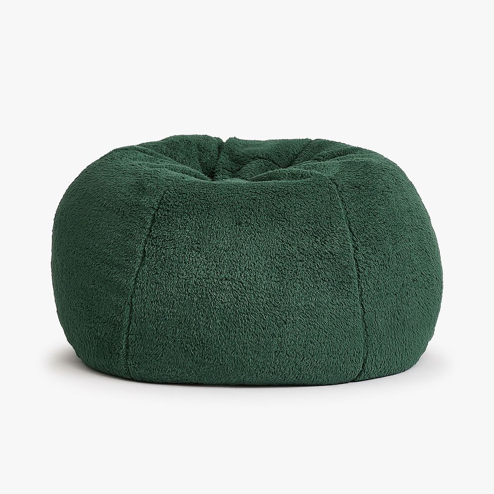 Sherpa Forest Green Bean Bag Chair