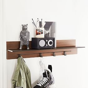 Tate Wall Shelf With Hooks