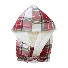Morgan Plaid Sherpa Robe
