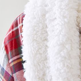 Morgan Plaid Sherpa Robe