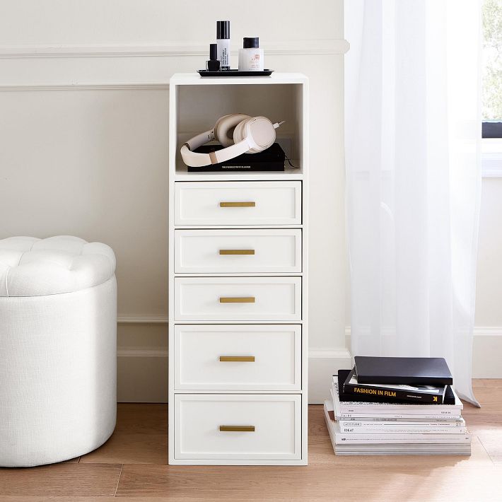 Glam Charging Storage Tower with AC Plug and USB A/C (33")