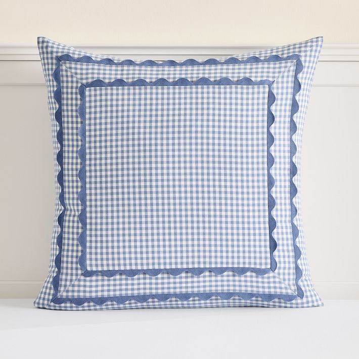 Nantucket Gingham Euro Pillow Cover
