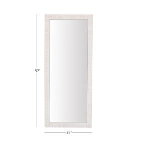 Coastal Rattan Floor Mirror (19&quot;x57&quot;)