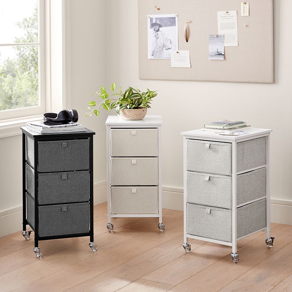 Rolling 3-Drawer Cart