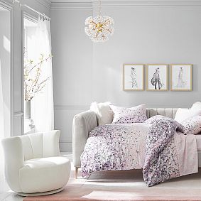 Monique Lhuillier Tulip Chair, Performance Everyday Velvet Ivory