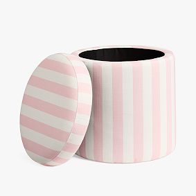 Simple Round Storage Ottoman