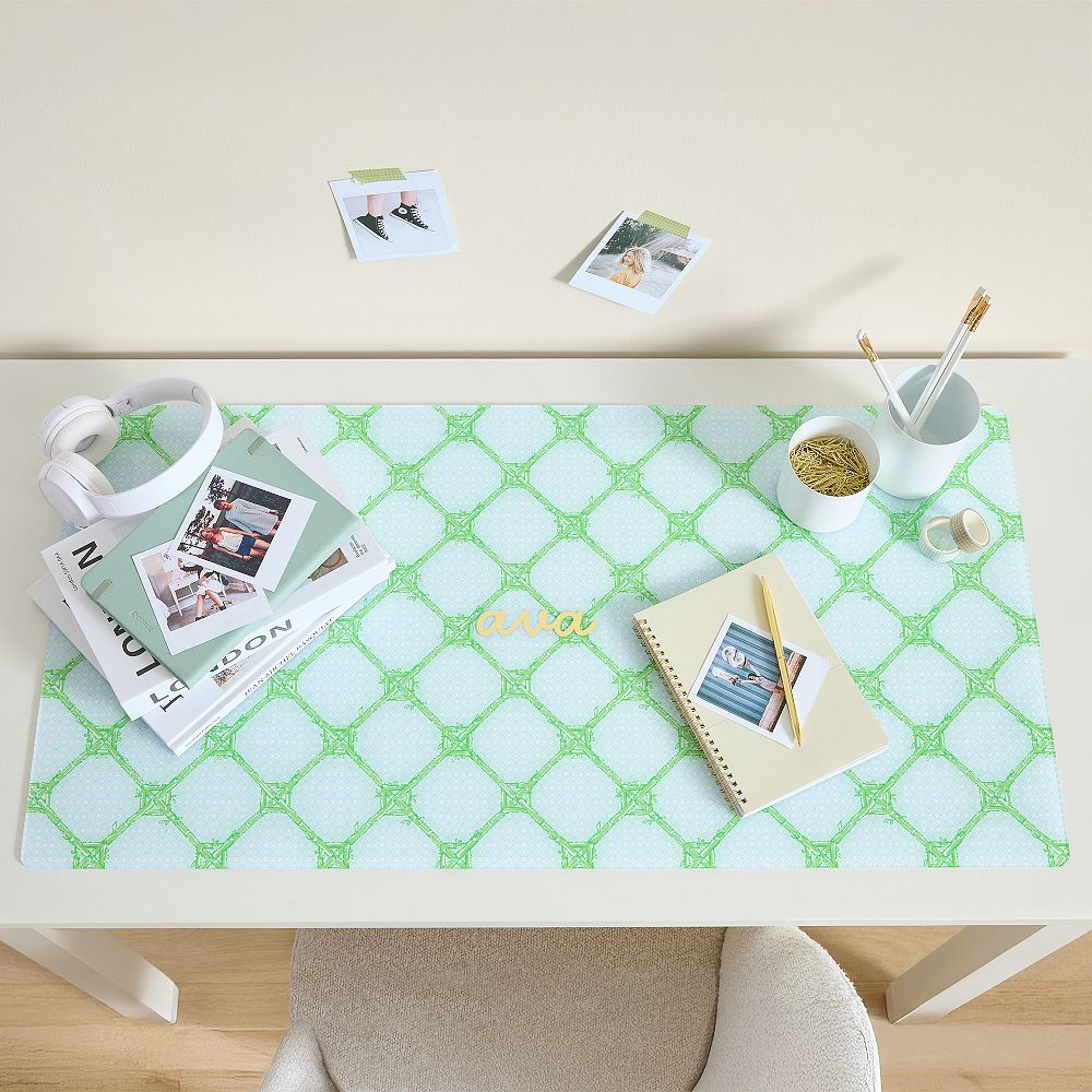 Personalized Hard Acrylic Lilly Pulitzer Desk Mat (24&quot;x18&quot;)