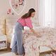 Video 1 for Monique Lhuillier Embroidered Scallop Organic Sheet Set