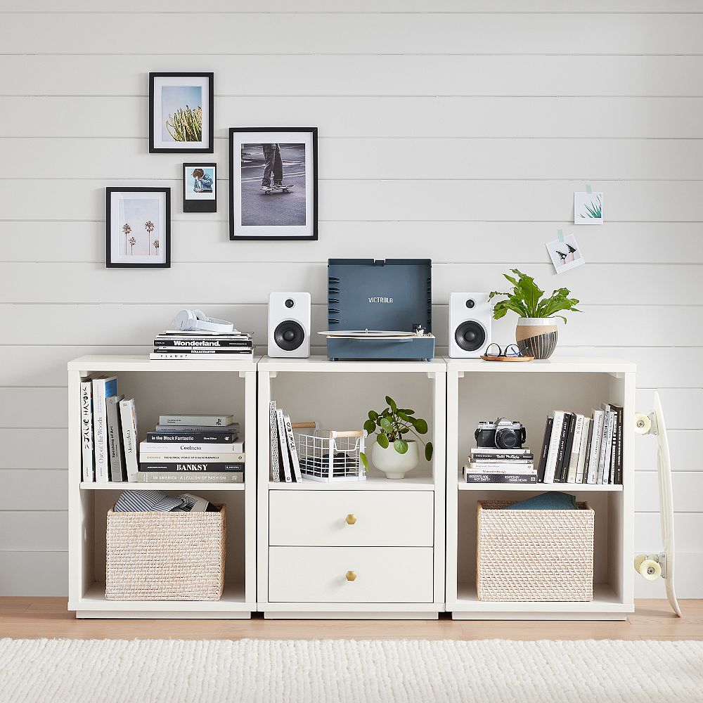 Keaton 5-Cubby Bookcase with Drawers (66&quot;)