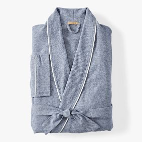 Solid Organic Flannel Robe