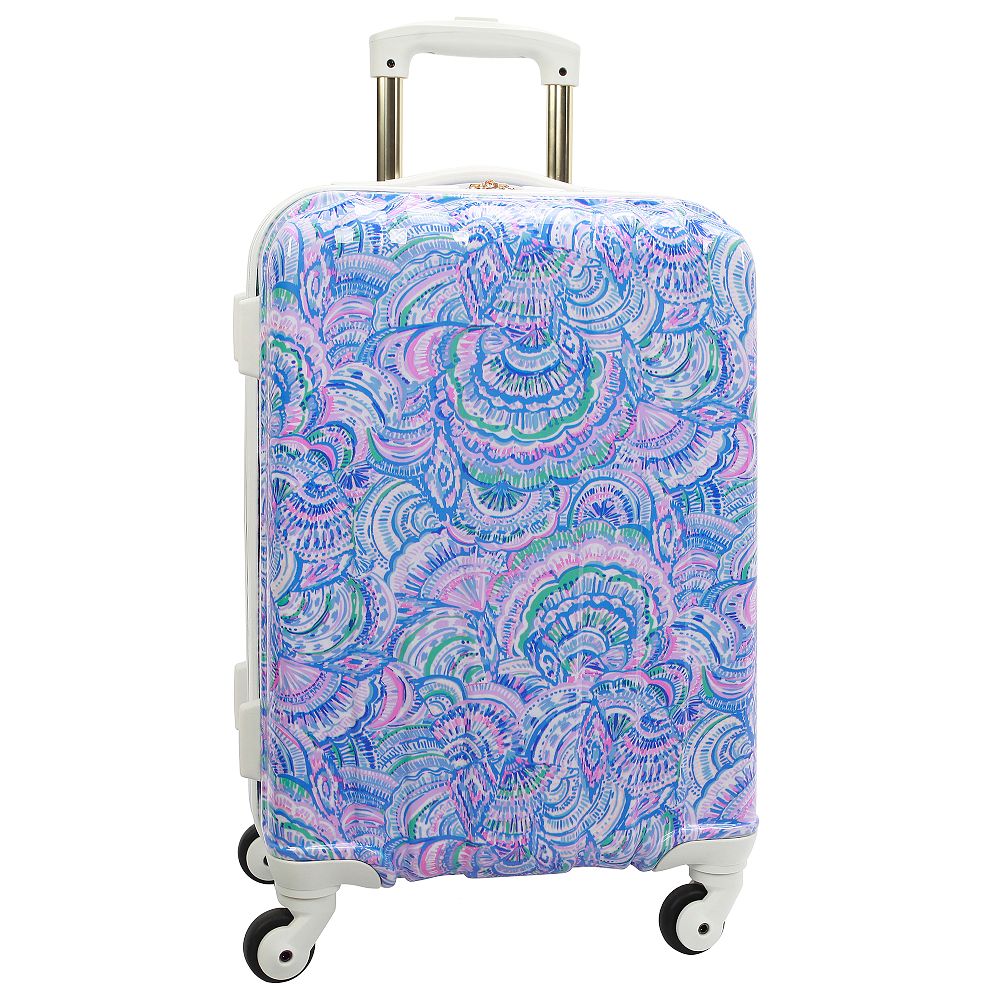 Lilly Pulitzer Happy As A Clam Channeled Hard-Sided Luggage