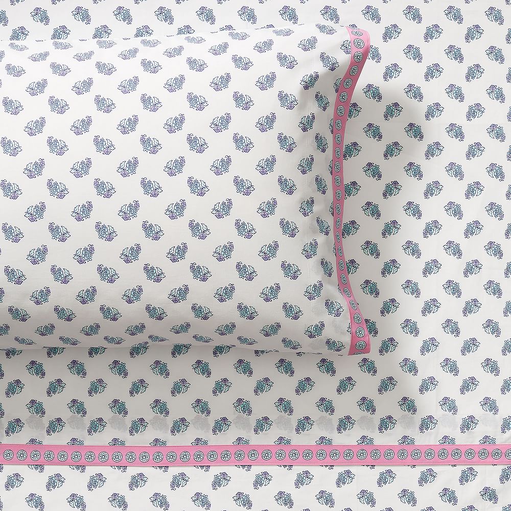 Mia Blockprint Organic Sheet Set