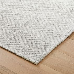 Open Box: Herringbone Washable Rug - Gray