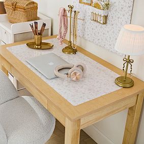 Personalized Hard Acrylic LoveShackFancy Desk Mat (36&quot;x18&quot;)