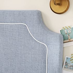 No Nails Auburn Piped Smart&trade; Wall Mounted Headboard