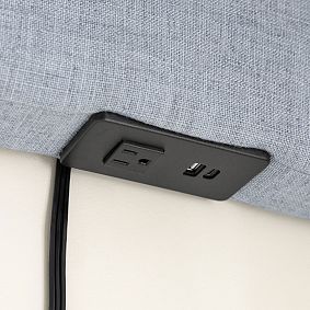 No Nails Auburn Piped Smart&trade; Wall Mounted Headboard