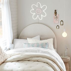 No Nails Round Smart&amp;trade Wall Mounted Headboard