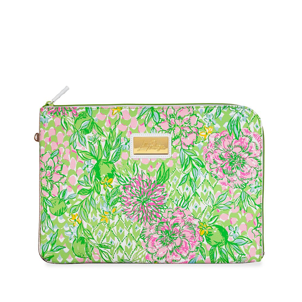 Lilly Pulitzer Lime Feeling Good Tech Case &amp; Pouch Set