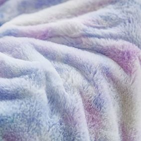 Tie-Dye Faux Fur Bean Bag Chair