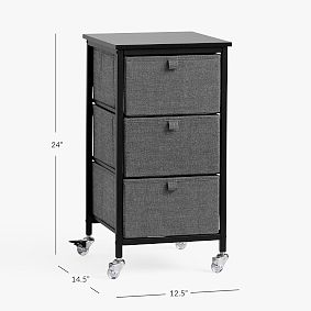 Rolling 3-Drawer Cart