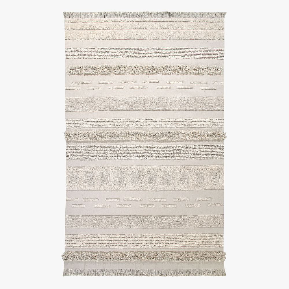Airy Cotton Tufted Washable Rug
