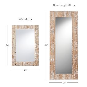 Carved Wood Mirror
