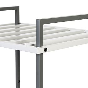 3-Tier Tubular Metal Shelf